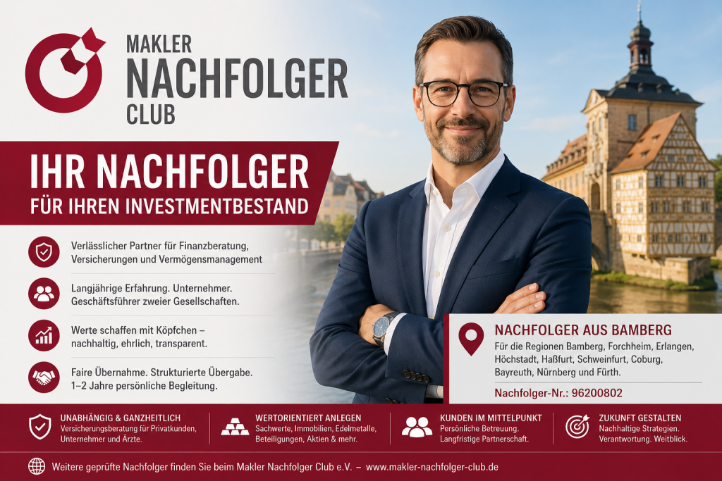 Investmentbestand verkaufen Bamberg – Geprüfter Nachfolger für Ihren Investmentbestand